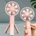 thumbnail image 1 of Lilgiuy Portable Handheld Fan, Adjustable Mini Hand Fan USB Rechargeable Battery Operated Fan, Small Low-noise Comfort Fan for Work Outdoor Travel Camp School, Pink, 1 of 5