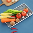 thumbnail image 1 of Lilgiuy Sales Draining Board, Household Double Layer Dr-ain Tray, Kitchen Fruit and Vegetable Dish Storage Tray, Plastic Tea Tray, 1 of 6