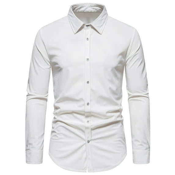 Lilgiuy Shirts for Men Casual Buttons Beach Non-positioning Print Turn Down Short Sleeve Shirt Blouse Gifts for Your Family or Friends
