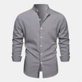 thumbnail image 1 of Lilgiuy Shirts for Men Casual Buttons Beach Non-positioning Print Turn Down Short Sleeve Shirt Blouse for Going Out, 1 of 5