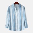 thumbnail image 1 of Lilgiuy Shirts for Men Casual Buttons Beach Non-positioning Print Turn Down Short Sleeve Shirt Blouse for Party Club Birthday, 1 of 5