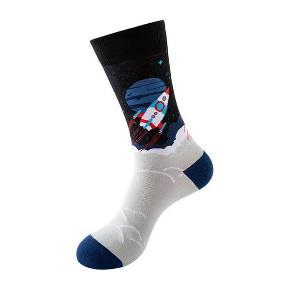 Lilgiuy Socks for Women Men Winter Warm Thermal Cozy Vintage Knit Soft Comfy Crew Socks for Tennis Golf Exercise