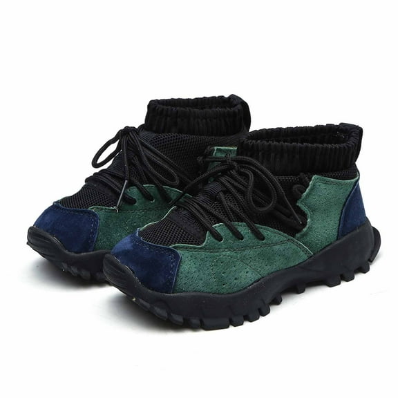 Lilgiuy Spring And Autumn Leather Boys Lightweight Breathable Wear-Resistant Sports Casual Shoes， Black ,2-3 Years for 2022