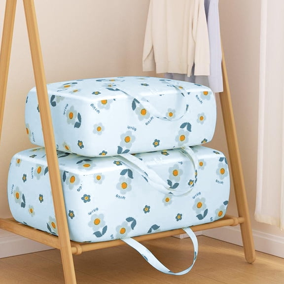 Lilgiuy Storage Moving Bags, Organizer Bag, Storage Tote with Reinforced Handles Extra Large Storage Bags for Clothes Tote Bag Thickened Double Zipper for Space Saving Travel