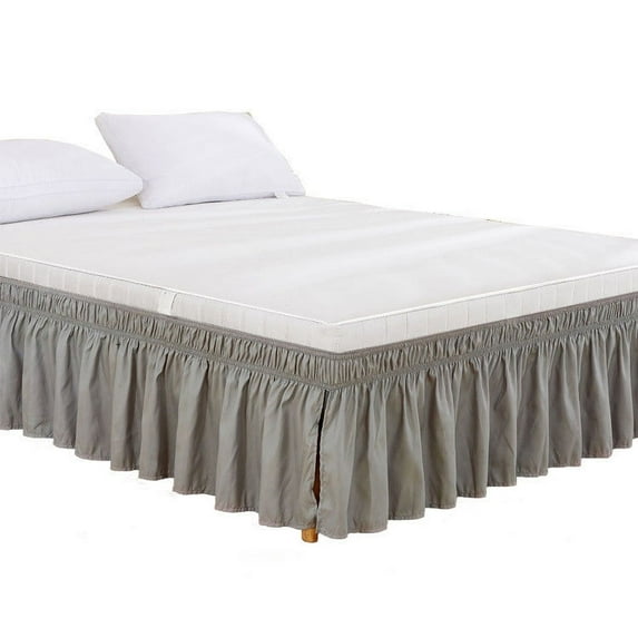 Lilgiuy Summer Clearance Bed Skirt Wrap Around Elastic Ruffles with Elastic Belt for Holiday Decor