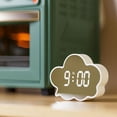 thumbnail image 1 of Lilgiuy Summer Savings Clearance! Electronic Alarm Clock Clouds Shape HD LED Large Screen Students Children Ideas Digital Alarm Clock Gift, 1 of 5