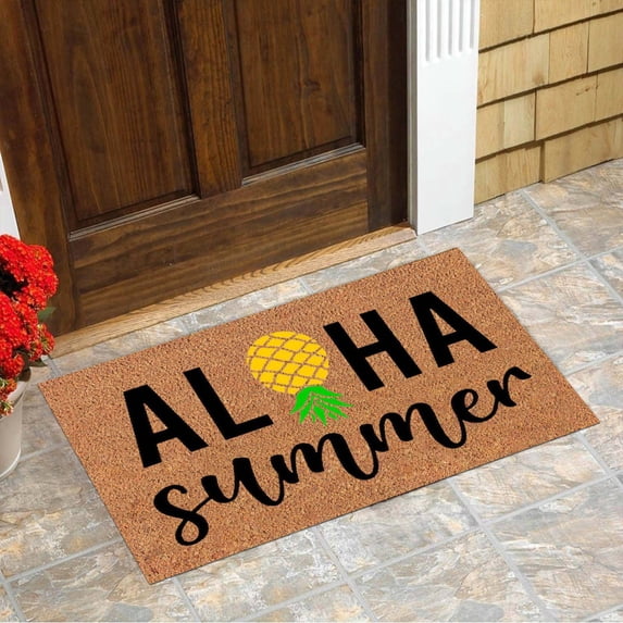 Lilgiuy Summer Savings Clearance Pineapple Component Door Mat Welcome Floor Doormat 23.62 X 15.75in Non Slip Floor Mat Summer Holiday Funny Novelty Door Mats Indoor Outdoor Decor