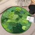 Lilgiuy Summer Savings Clearance Round Green Moss Carpet, Imitation