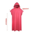thumbnail image 1 of Lilgiuy Surf Ponchos Changing Towel Robe with Hood Summer Solid Color Quick Dry Microfiber Wetsuit Changing Towel Bath Robe Ponchos for Surfing Swimming Outdoor Sports, 43.3" x 35.43", Pink, 1 of 4