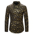 thumbnail image 1 of Lilgiuy T Shirts for Casual Buttons Beach Non-positioning Print Turn Down Short Sleeve Shirt Blouse Outwear, 1 of 4