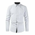 thumbnail image 1 of Lilgiuy T Shirts for Men Casual Buttons Beach Non-positioning Print Turn Down Short Sleeve Shirt Blouse for Work Office, 1 of 3