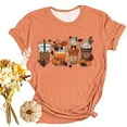 thumbnail image 1 of Lilgiuy Thankful Grateful Blessed Shirts for Women Thanksgiving Pumpkin T-Shirt Graphic Fall Tshirts for Home Leisure, 1 of 3
