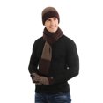 thumbnail image 1 of Lilgiuy Three Pieces Of Warm Autumn And Winter Suit Mixed Color Knitted Woolen Thick Hats, Scarves And Gloves, 1 of 6