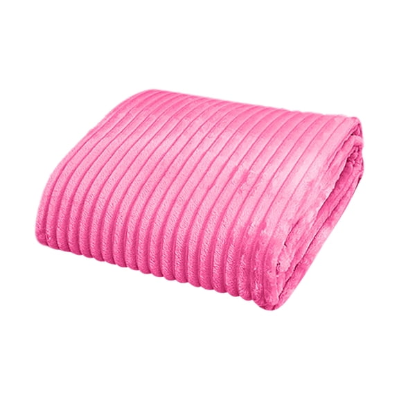 Lilgiuy Throw Blanket for Couch, Soft Plush Throw Blanket, Solid Color Cozy Throw Blankets,Small Lightweight Blanket&Throw for Bed, Chair, Sofa, Home Decor (Hot Pink, 27" x 39")