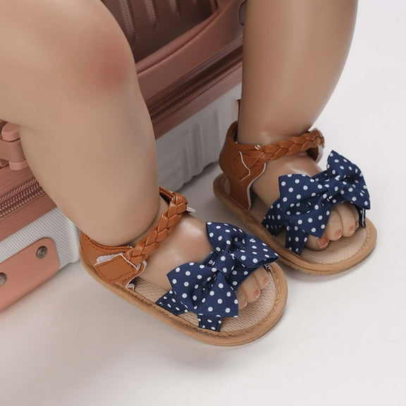 Lilgiuy Toddler Baby Girls Boys Baby Shoes Soft Sole Non-slip Baby Toddler Sandals Daily Dress Shoes Straps
