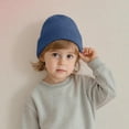 thumbnail image 1 of Lilgiuy Toddler Beanie for 1-4 Years, Baby Boys Girls Beanies Casual Solid Color Super Soft Comfort Woolen Hats Winter Warm Knit Pullover Caps Birthday Christmas New Year Gifts, Sky Blue, 1 of 6