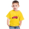thumbnail image 1 of Lilgiuy Toddler Boys Girls Valentine's Day T-Shirt Unisex Solid Color Short Sleeve Lightweight Tees Loads of Love Heart Kids Tops Holiday Gifts (Yellow), 1 of 5