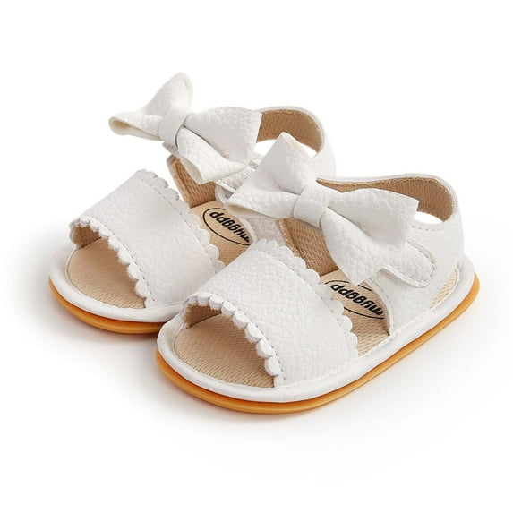 Lilgiuy Toddler Kid Baby Summer Breathable Soft Bottom Casual Non-slip Bowknot Sandals Dance Party Dress Baby Shoes