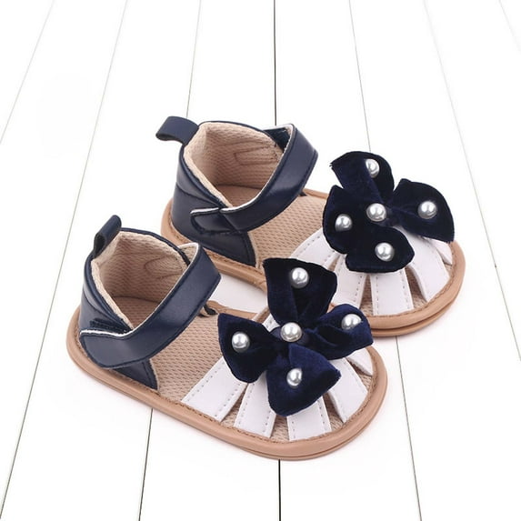 Lilgiuy Toddler Kid Baby Summer Soft Bottom Casual Sandals Bowknot Cute Princess Shoes Daily Dress Shoes Straps