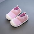 thumbnail image 1 of Lilgiuy Toddler Shoes Baby Boys Girls Cute Breathable Mesh Non-slip Soft Bottom Fly Weaving Casual Shoes，Pink,Months Fall for 2022 Spring Winter, 1 of 5