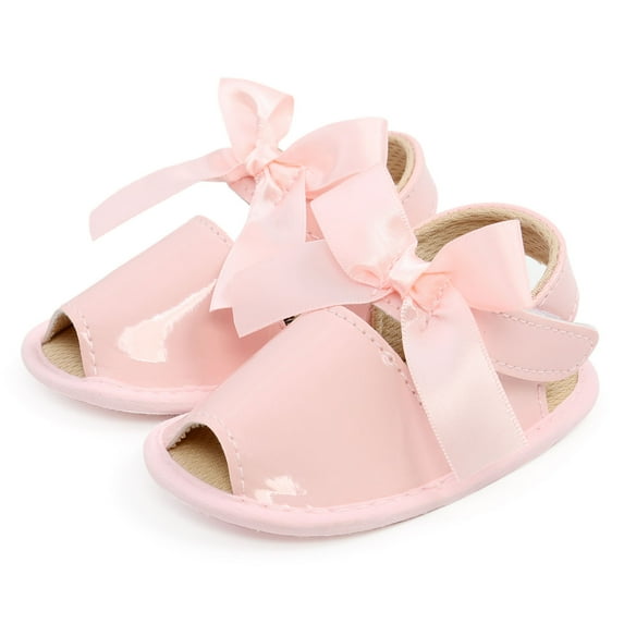 Lilgiuy Toddler Shoes Baby Girls Cute Fashion Cotton Sequins Bow Non-slip Soft Bottom Sandals Birthday Gifis for Children