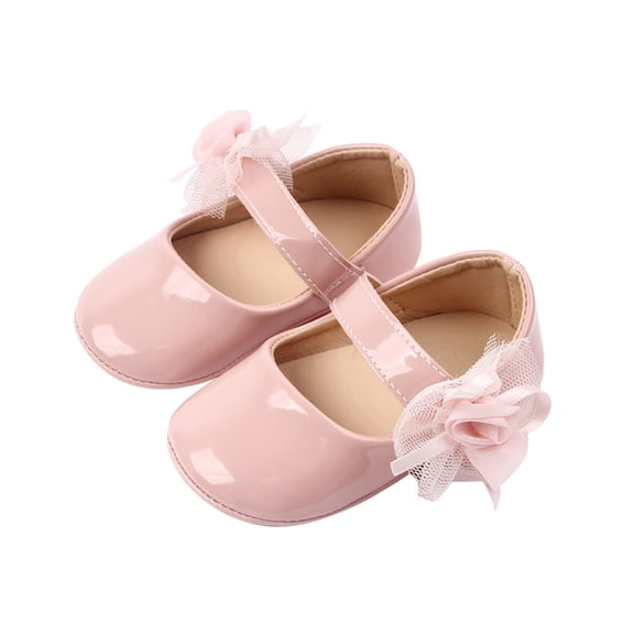Lilgiuy Toddler Shoes Baby Girls Cute Flowers Non-slip Soft Bottom Princess Sandals Pink,12-18 Months 2022 Fall Winter