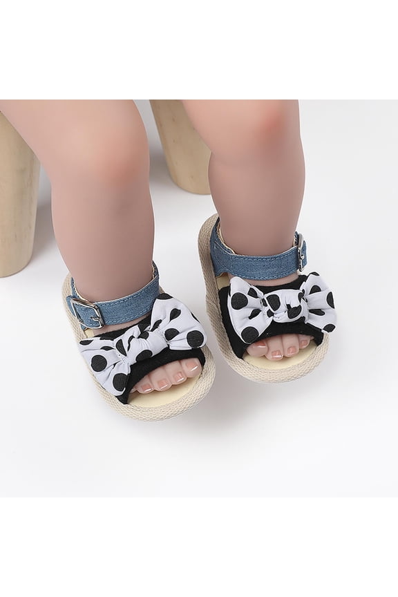 Toddler Shoes Baby Girls Cute Rhinestones Weave Hollow Out Bow Non-slip Soft Bottom Sandals, Black ,13 Fall Fashion 2022 Spring Winter