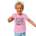 thumbnail image 1 of Lilgiuy Toddler Valentine's Day T-Shirts Solid Color Love Heart Graphic Top Tee Summer Short Sleeve Crewneck Boys Girls Clothes Gift for Children (Pink), 1 of 4