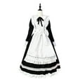 thumbnail image 1 of Lilgiuy Traditional Maid Lace Bow Short Sleeve French Maid Long Sleeve Round Neck Dress for Photo-shoot, 1 of 4