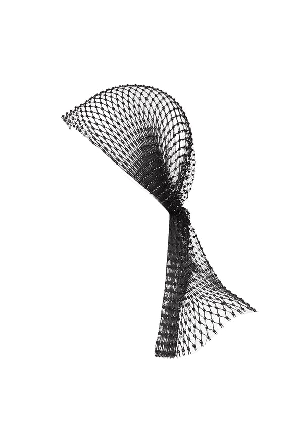 Turbans for Women Fashion Sparkly Elastic Snood Scarf Hijab Cap Fishing Net Hats Nets Rave Headband for A Cocktail Rave Party Dance Party