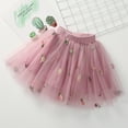 thumbnail image 1 of Lilgiuy Tutu Skirt for Baby Girls Cute Party Dance Skirt Solid Color Net Yarn Crimping Flowers Embroidery Tulle Skirt for 3Y, 1 of 5