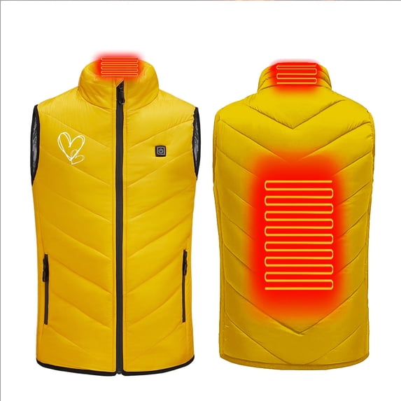 Lilgiuy USB Intelligent Constant Temperature Heated Windproof Plus Size Coat for Children Winter 2 Heated Jacket Coat for School Uniforms