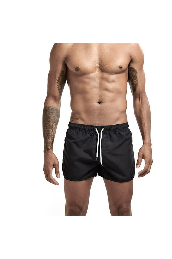 Unisex Casual Drawstring Pocket Solid Candy Five Point Beach Shorts Dresses for 2022