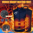 thumbnail image 1 of Lilgiuy Unisex Heated Vest Heart Print Sleeveless Warm Jacket Solid Color Winter Windproof Waterproof Coat with USB Heating Vest for Men and Women, 1 of 5