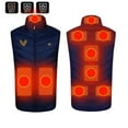thumbnail image 1 of Lilgiuy Unisex Heated Vest Plus Size Heart Print Sleeveless Warm Jacket Solid Color Winter Coat with USB Heating Vest for Men Women, 1 of 5