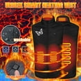 thumbnail image 1 of Lilgiuy Unisex Heated Vest USB Intelligent Constant Temperature Heated Windproof Plus Size Butterfly Print Coat Winter 4 Heated Jacket Coat Black (S-XL), 1 of 5