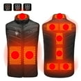 thumbnail image 1 of Lilgiuy Unisex Heated Vest Winter Thermal Lightweight Vests Trendy Print Full Zipper Sleeveless Waterproof Heated Jacket for Men Women, 1 of 5
