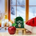 thumbnail image 1 of Lilgiuy Velvet Drawstring Apples Gift Bags Drawstring Pouches with Santa Snowman Penguin Design, Candy Treat Bags for Wedding Gift Christmas Holiday Party Favor (Green), 1 of 6