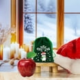 thumbnail image 1 of Lilgiuy Velvet Drawstring Apples Gift Bags Drawstring Pouches with Santa Snowman Penguin Design, Candy Treat Bags for Wedding Gift Christmas Holiday Party Favor (Green), 1 of 6