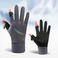 thumbnail image 1 of Lilgiuy Winter Gloves for Men Touch-Screen Windproof Warm Anti-Slip Cold Weather Mittens for Skiing Driving Mountaineering, 1 of 5