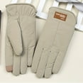 thumbnail image 1 of Lilgiuy Winter Gloves for Men Touch-Screen Windproof Warm Anti-Slip Cold Weather Mittens for Skiing Driving Mountaineering, 1 of 5
