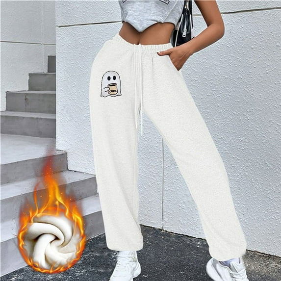 Lilgiuy Woman's Pants Printed Sports And Casual Leg Pants for Woman for Family Gathering