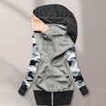 thumbnail image 1 of Lilgiuy Women Casual Printed Long Sleeve Hooded Outwear Patchwork Loose T-Shirt Autumn Blouse Tops Gray，8（L） Winter Fashion 2022, 1 of 5