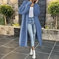 thumbnail image 1 of Lilgiuy Women Casual Solid Knitting Loose Cardigan Long Sleeve Sweaters Tops for New Year Valentine's Day, 1 of 4