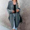 thumbnail image 1 of Lilgiuy Women Casual V-Neck Long Sleeve Autumn Sweater Cardigan Blouse Tops Winter Fashion 2022, 1 of 5