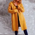 thumbnail image 1 of Lilgiuy Women Casual V-Neck Long Sleeve Hooded Autumn Sweater Cardigan Blouse Tops Yellow，8 2022 Fall Winter, 1 of 5