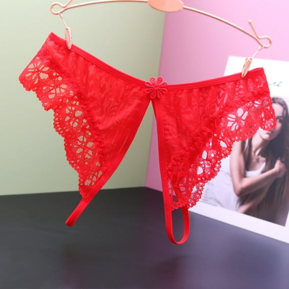 Lilgiuy Women Charming Lace Underwear Lingerie Thongs Panties Ladies Underwear Underpants Blissful Benefits Tummy-ing Panties
