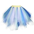 thumbnail image 1 of Lilgiuy Women Color Skirts Pleated Gauze Short Skirt Adult Dancing Skirt,Light Blue,4 Fall Fashion 2022 Spring Winter, 1 of 2