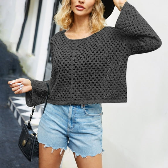 Lilgiuy Women Fashion Casual Color Casual Loose Long Sleeve Sweater for Snowboarding Skiing