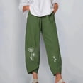 thumbnail image 1 of Lilgiuy Women Fashion Casual Printing Pocket Fold Loose Full Length Pants for Beach Vacation Travel, 1 of 4